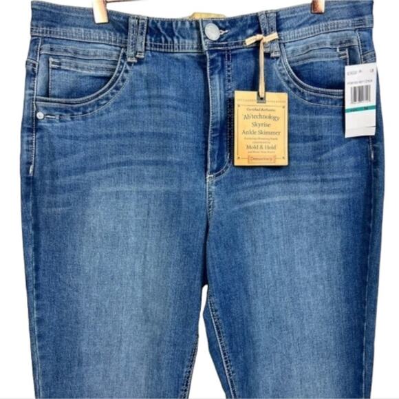 DEMOCRACY AB SOLUTION ANKLE SKIMMER STRETCH SKINNY JEANS PLUS SIZE 24 NEW! - Picture 6 of 10